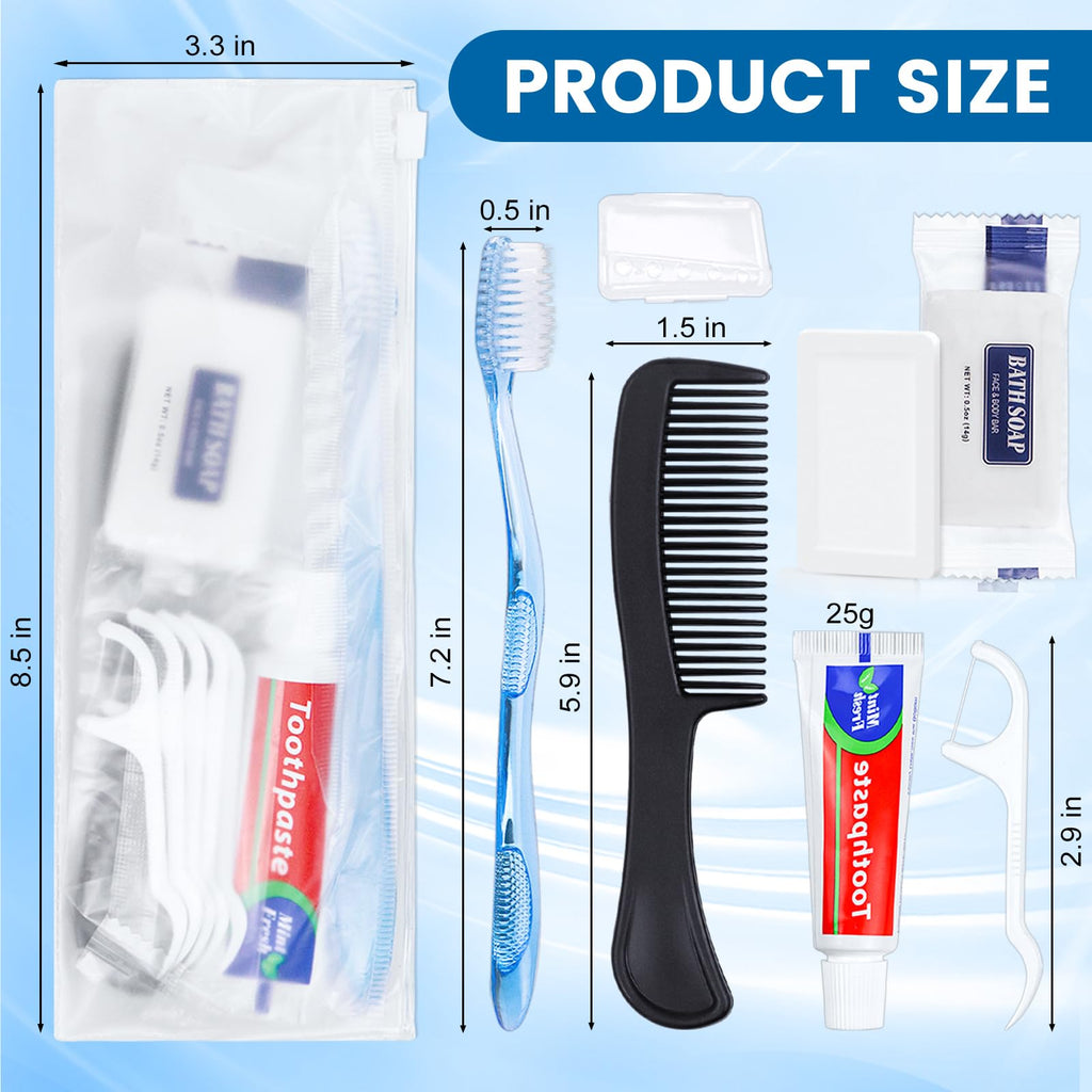 Personal Hygiene Kit with Basic Toiletry Essentials for Travel and Care