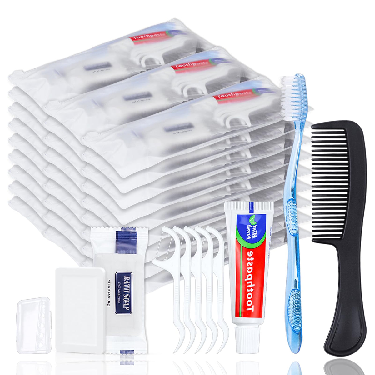 Personal Hygiene Kit with Basic Toiletry Essentials for Travel and Care