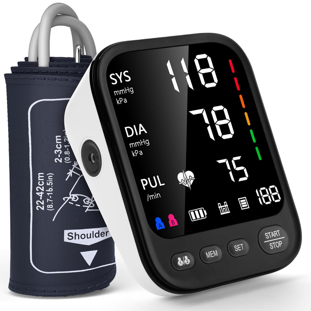 Automatic Upper Arm Blood Pressure Monitor with Large Screen Display