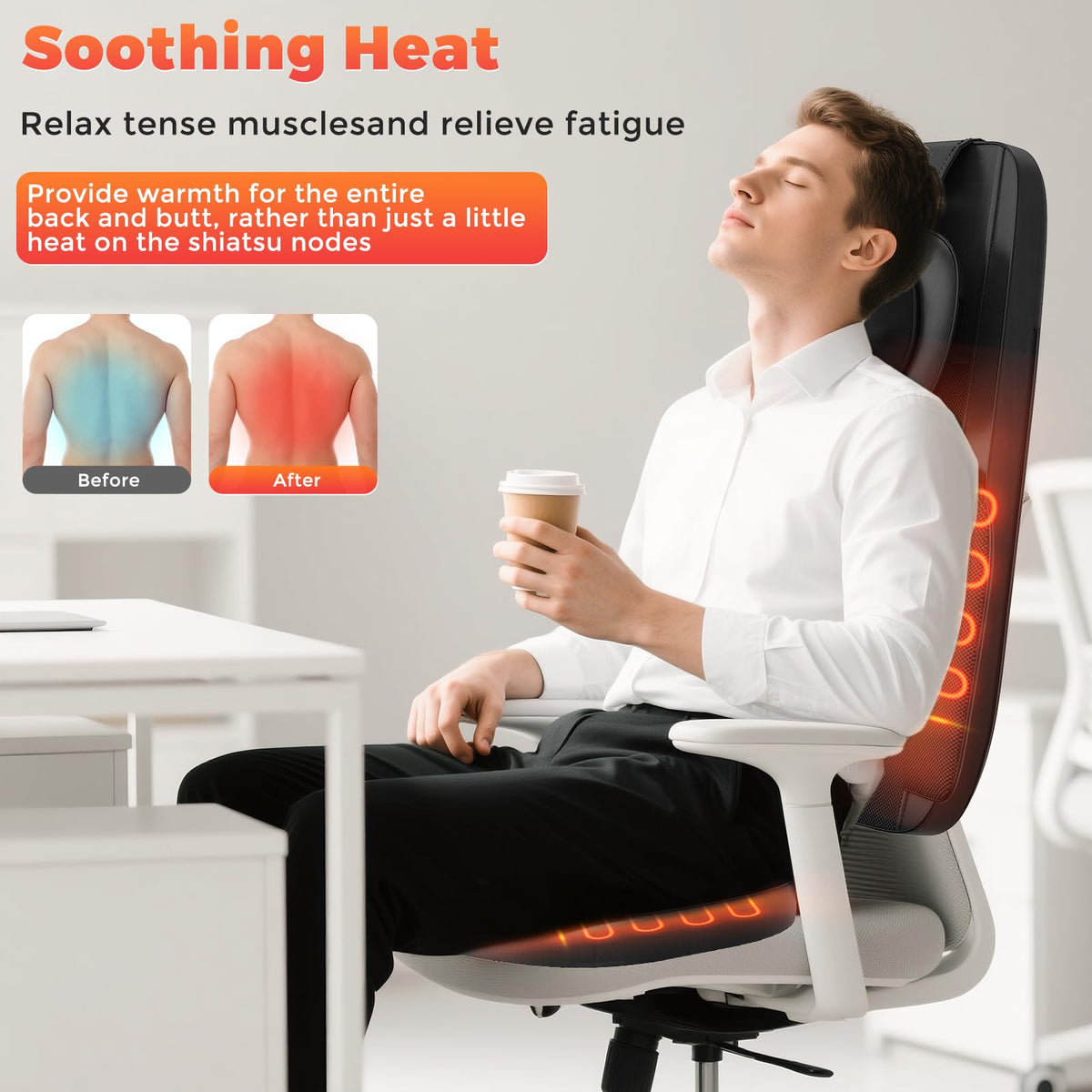Shiatsu Neck and Back Massager for Deep Relaxation Care