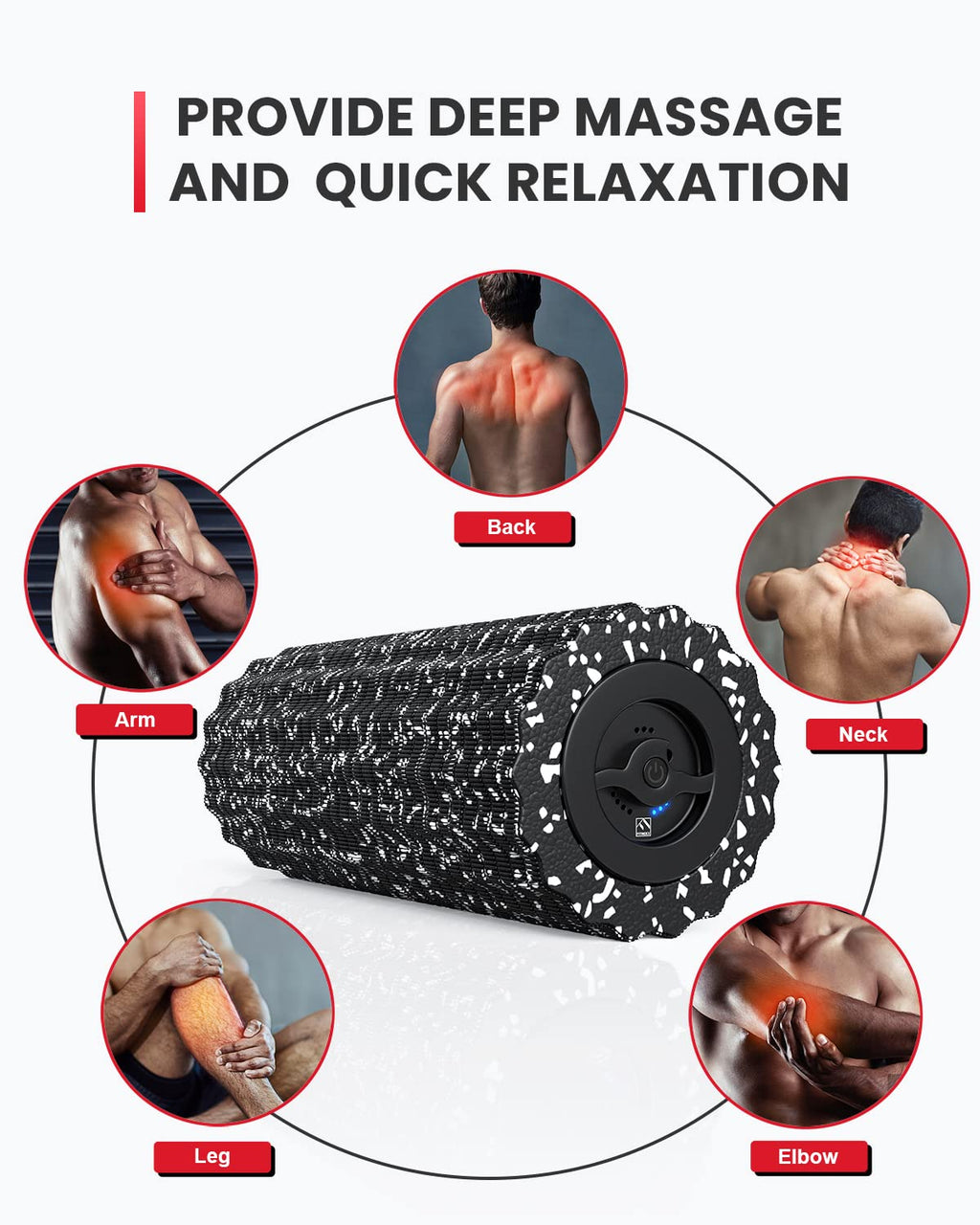 Vibrating Foam Roller for Back Pain and Muscle Recovery