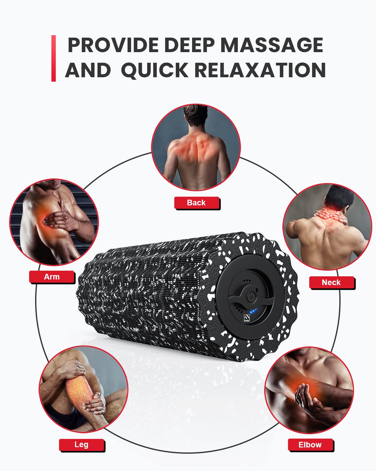 Vibrating Foam Roller for Back Pain and Muscle Recovery