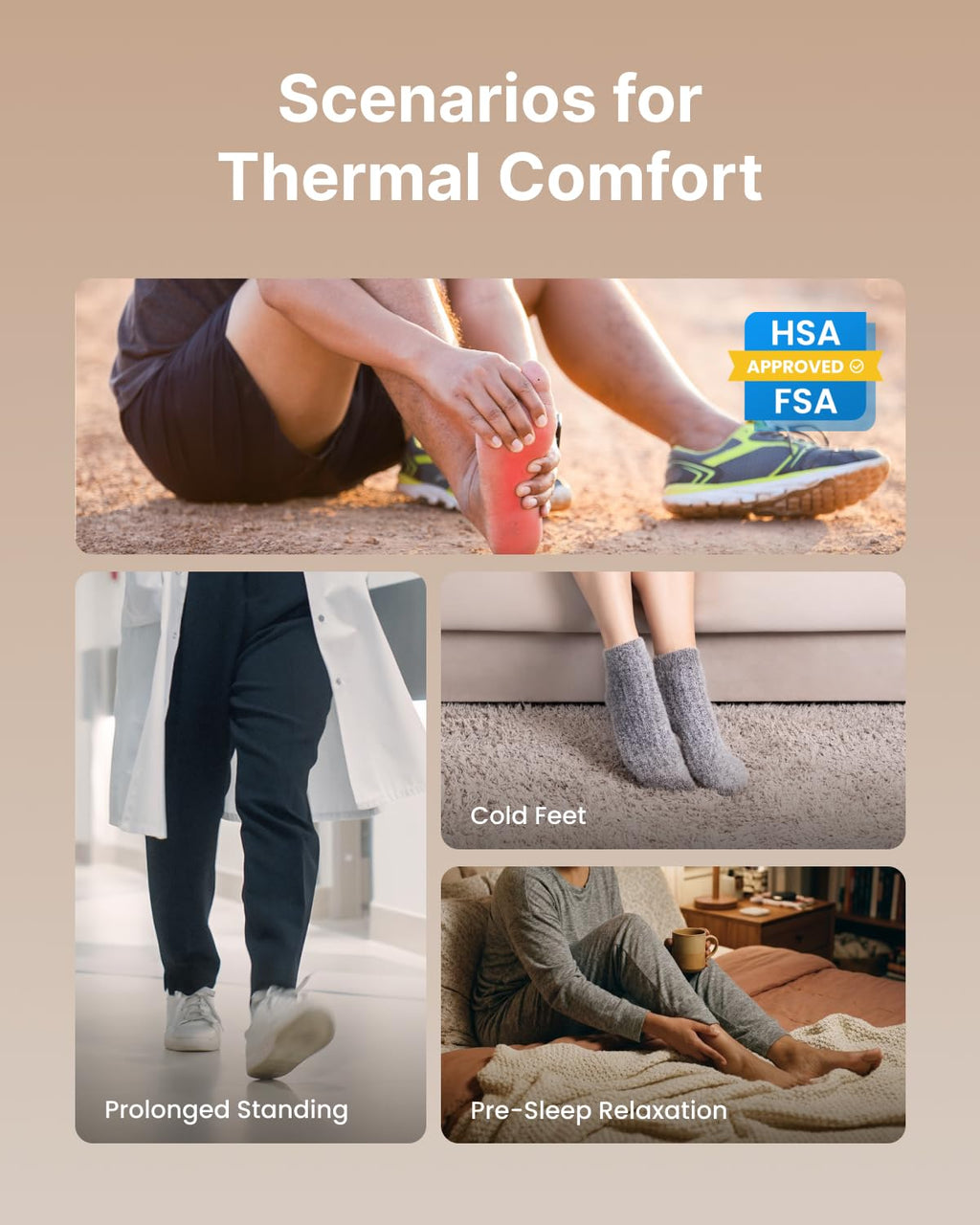 2 in 1 Foot Massager with Heat and Cold Therapy for Foot Care