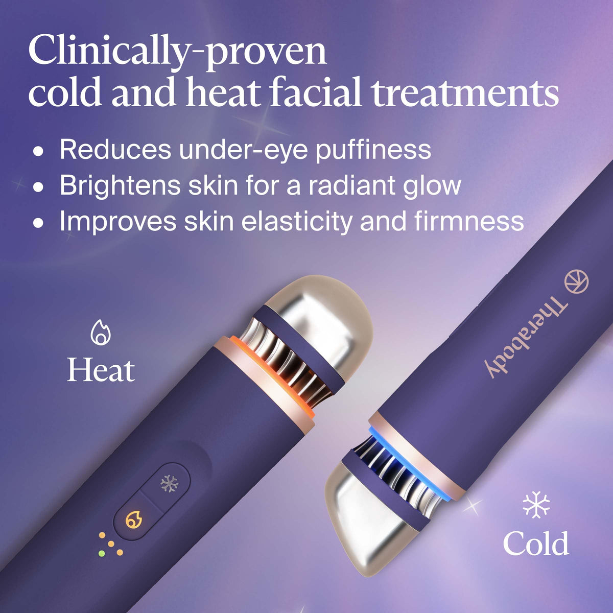 Depuffing Wand Cold and Heat Face Roller Eye Massager for Skincare