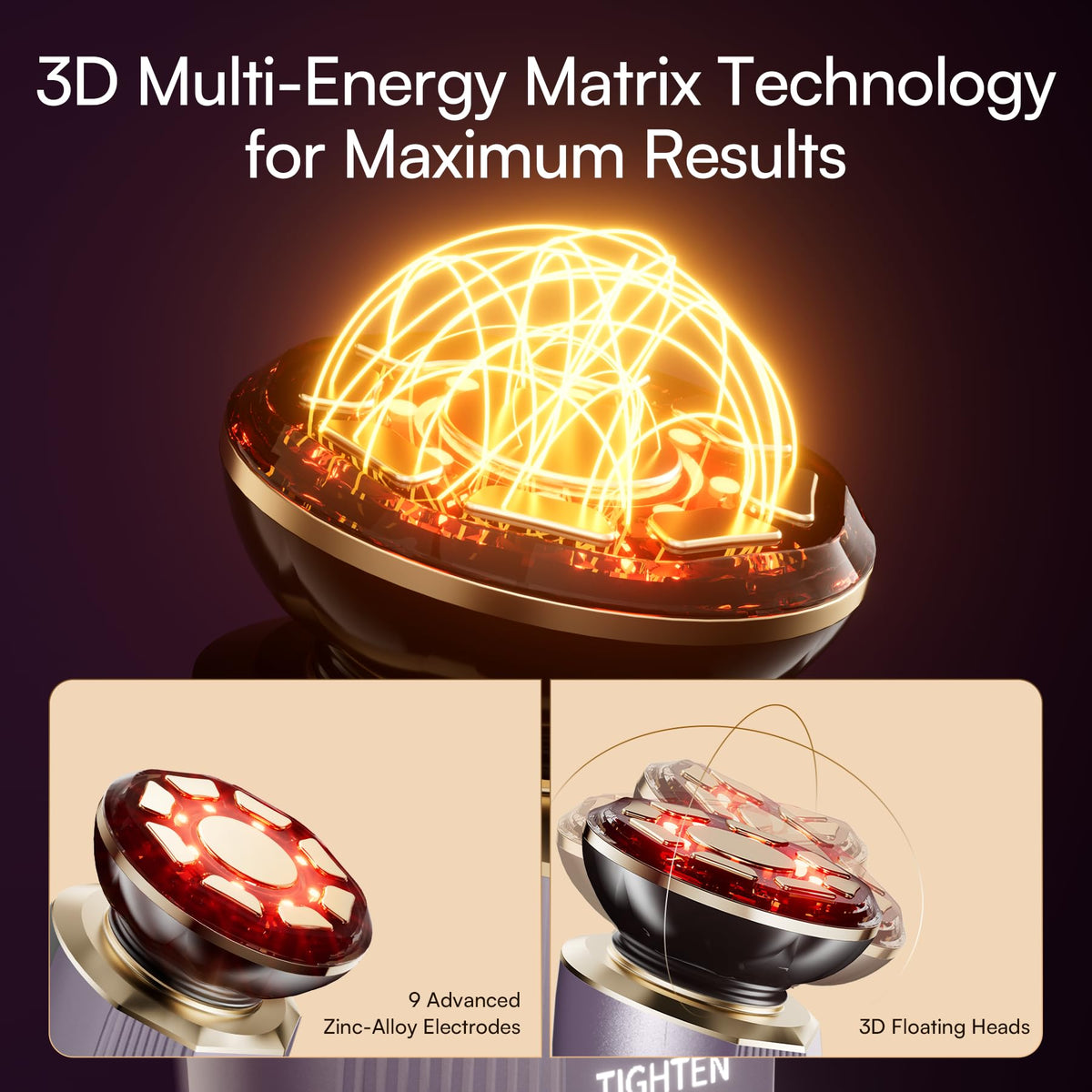 3 in 1 Microcurrent Facial Device Red Light Therapy for Face