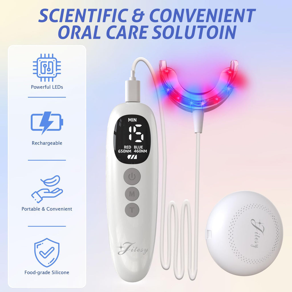 Red Light Therapy Mouthpiece LED Oral Care for Gum Health