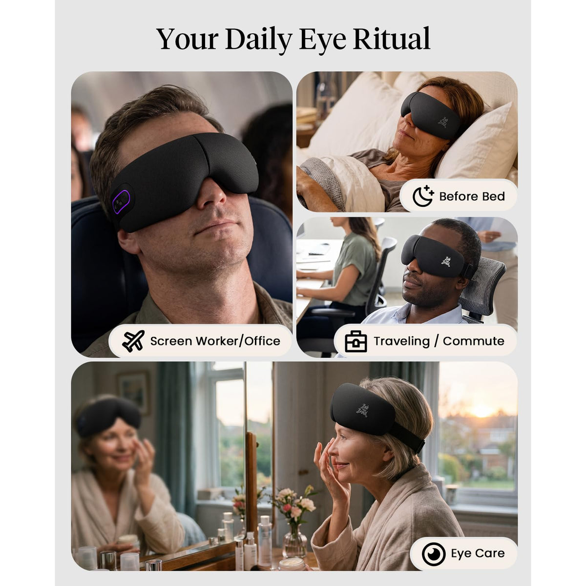 Heated Eye Massager for Relaxation and Eye Care