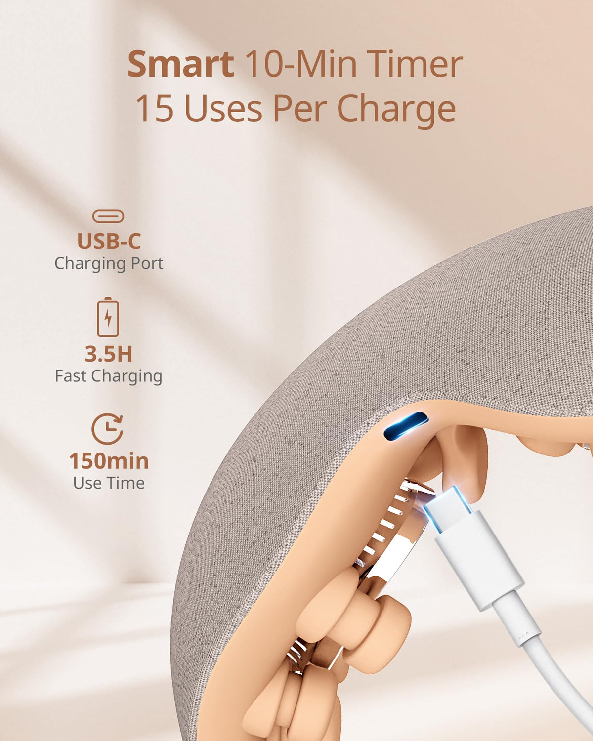 Heated Eye Massager with Heat Cool Therapy Bluetooth and Vibration Care