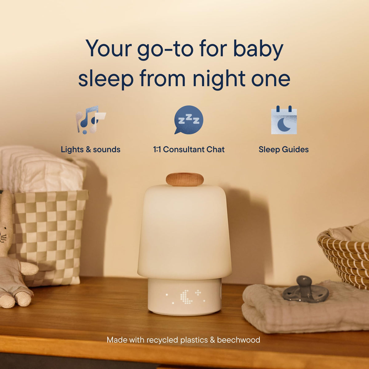 Baby Sound Machine and Night Light Sleep Routine Builder