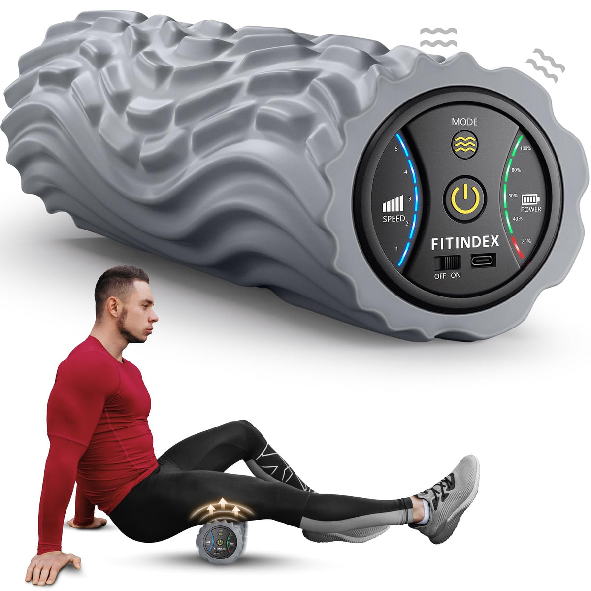 Vibrating Foam Roller for Back Pain and Muscle Recovery