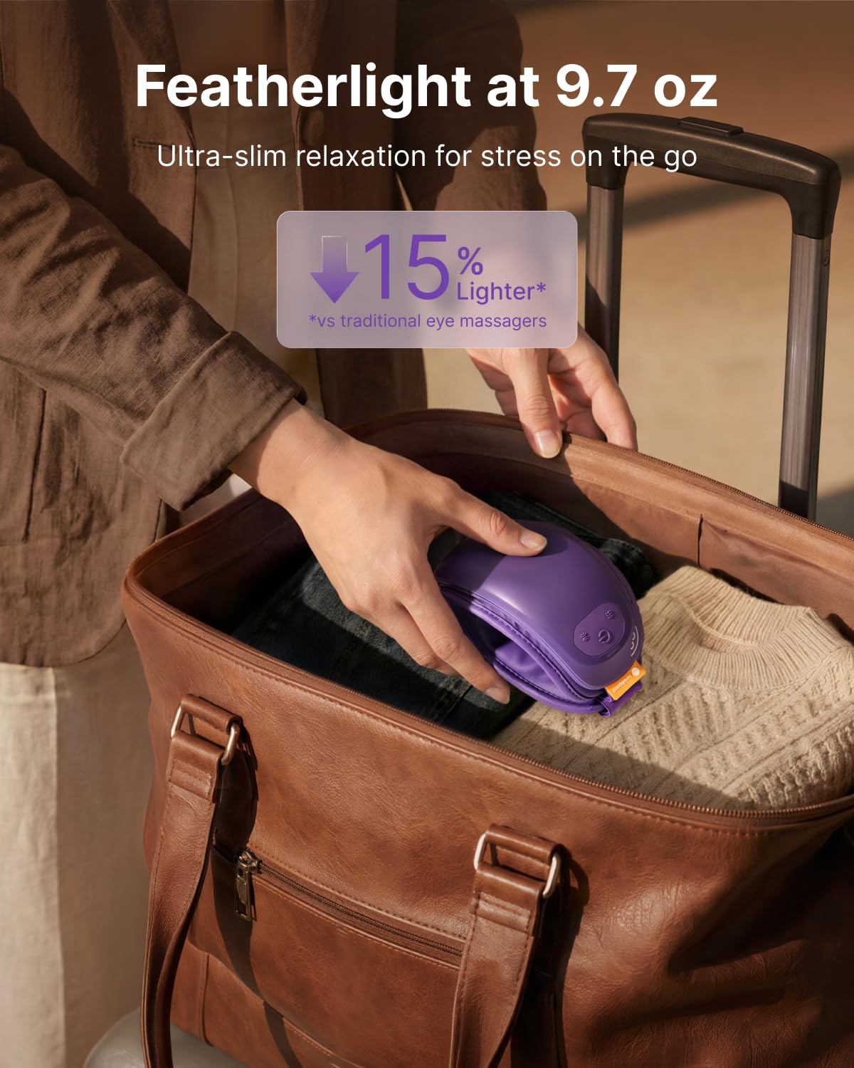 Ultra Quiet Heated Eye Massager for Relaxation and Eye Care