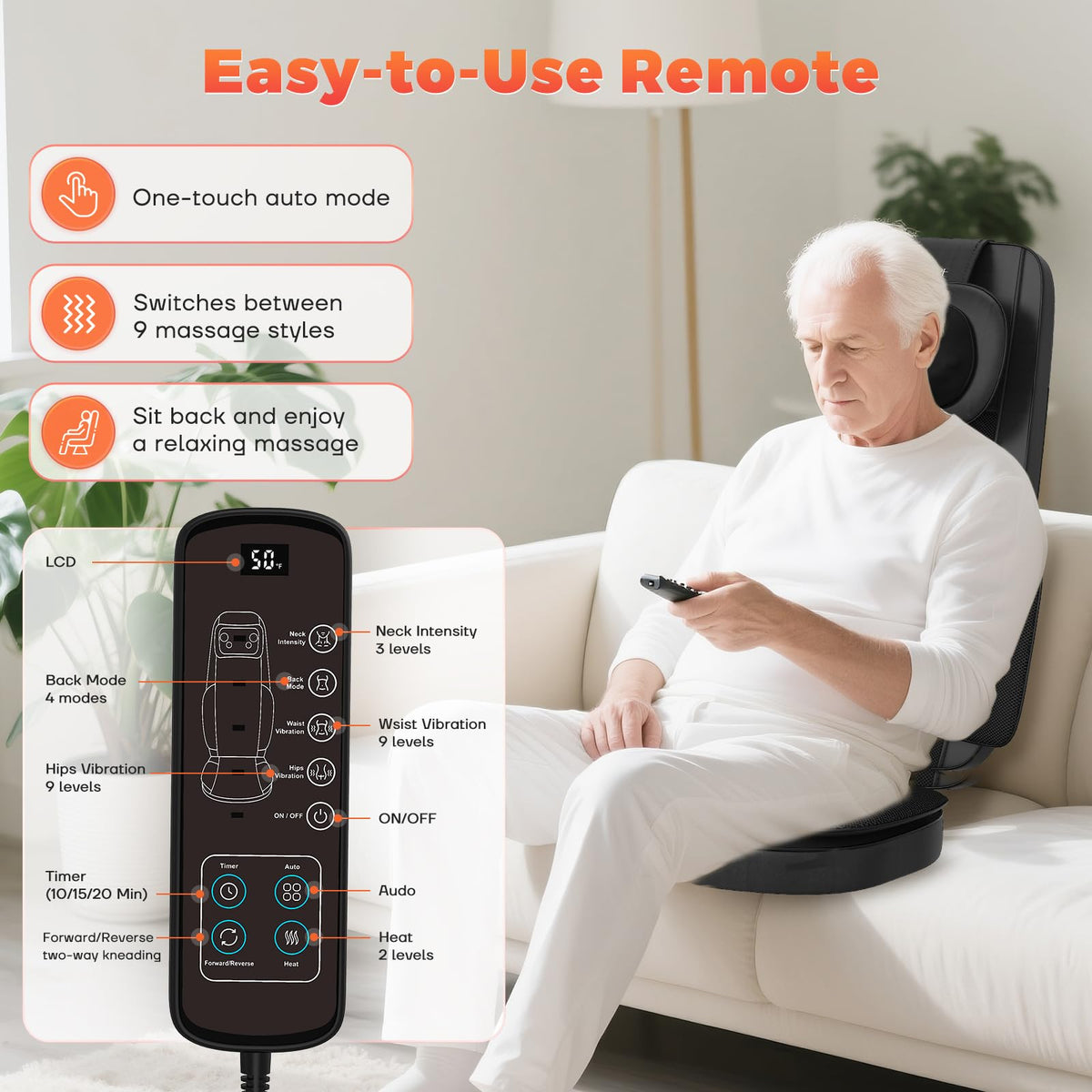 Shiatsu Neck and Back Massager for Deep Relaxation Care