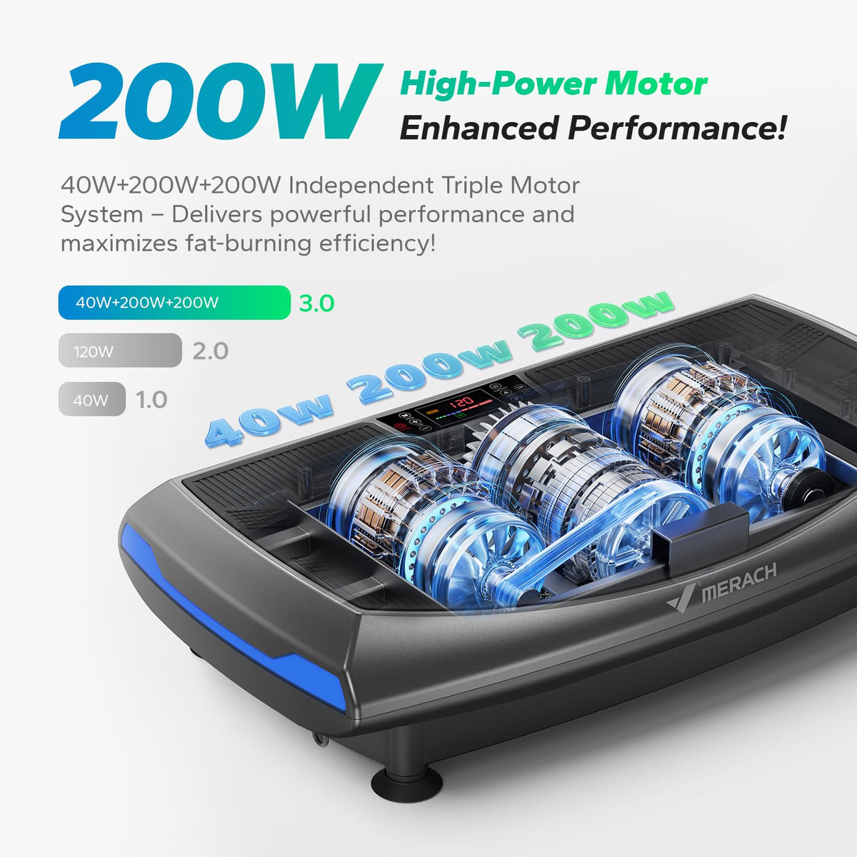 4D Vibration Plate Exercise Machine with Adjustable Speeds and Home Fitness Use