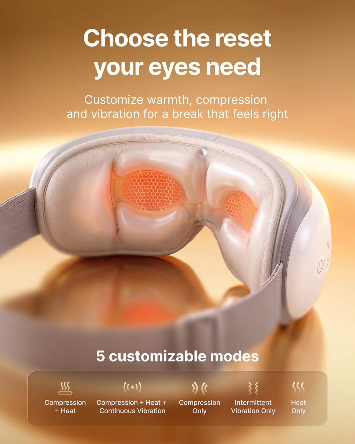 Heated Eye Massager Mask for Relaxation and Eye Care