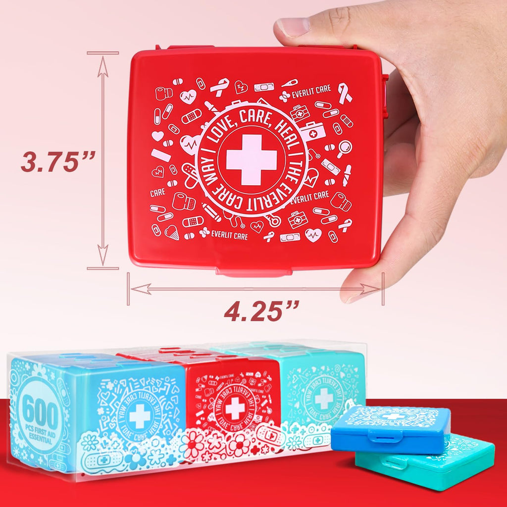 Compact Mini First Aid Kit Portable Wound Care Supplies for Travel and Outdoor Use