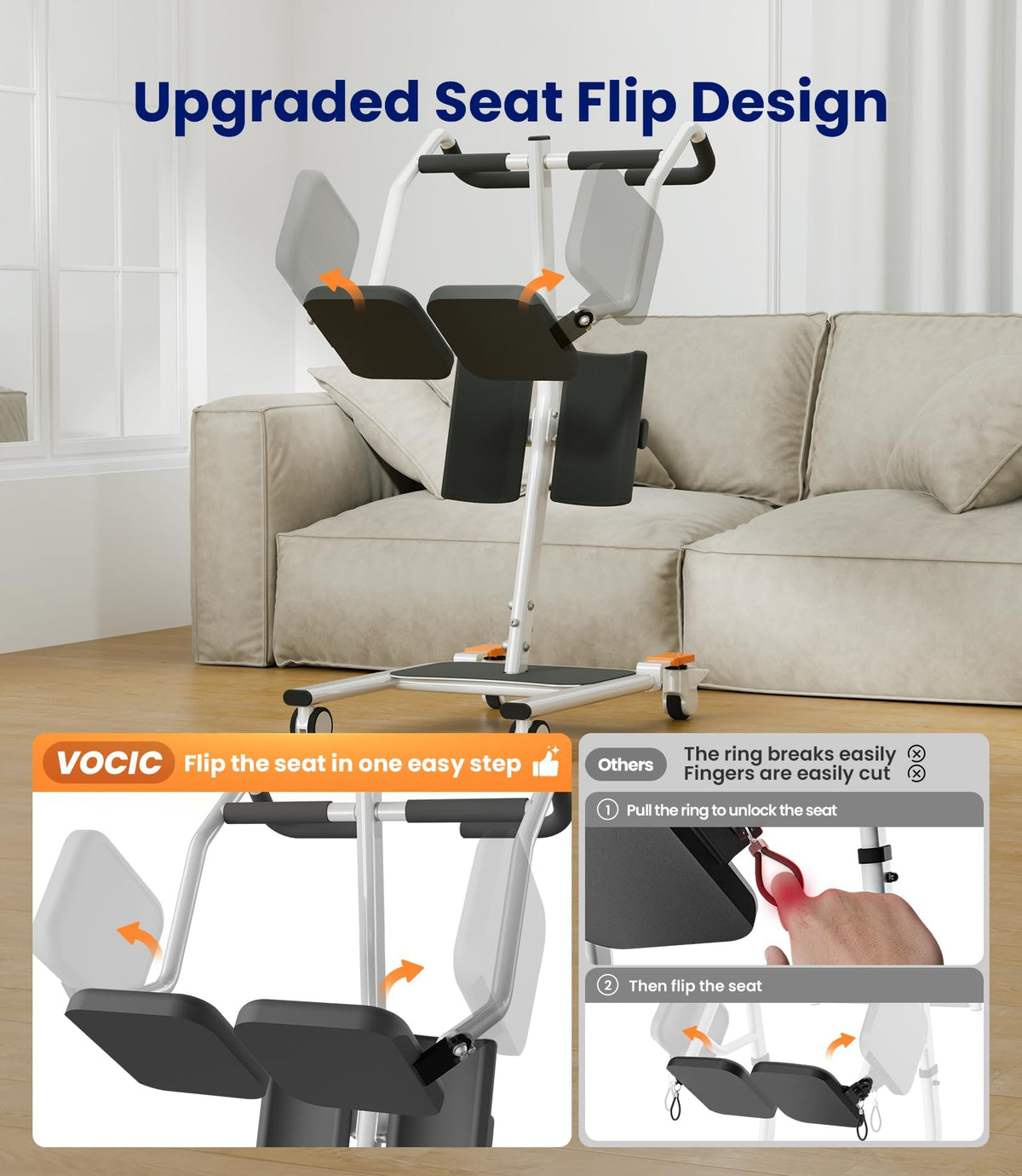 Sit to Stand Assist Lift for Seniors Mobility Support and Home Care