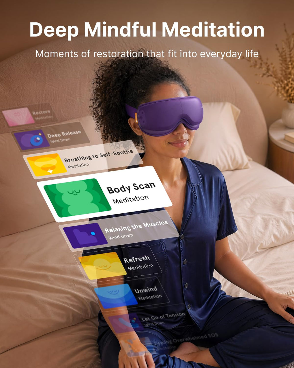 Ultra Quiet Heated Eye Massager for Relaxation and Eye Care