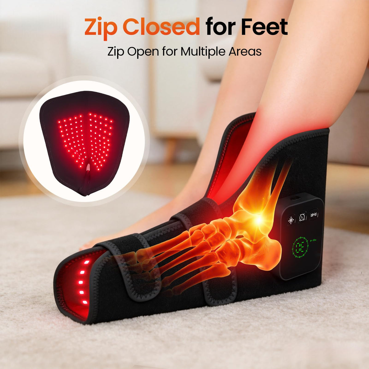 Red Light Therapy Foot Wrap for Feet and Ankle Care