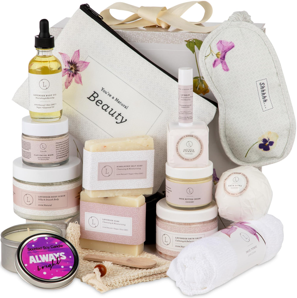 Relaxing Spa Gift Set Natural Bath and Body Care Collection