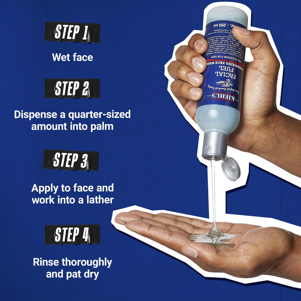 Men's Energizing Face Wash Facial Cleanser for Daily Use