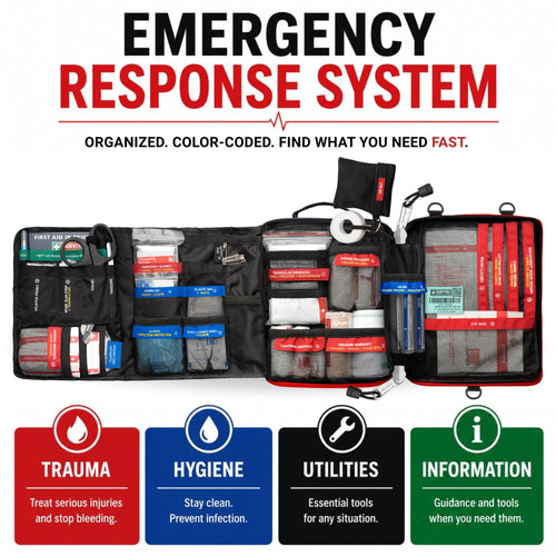 142 Piece Large First Aid Kit Emergency Response Supplies