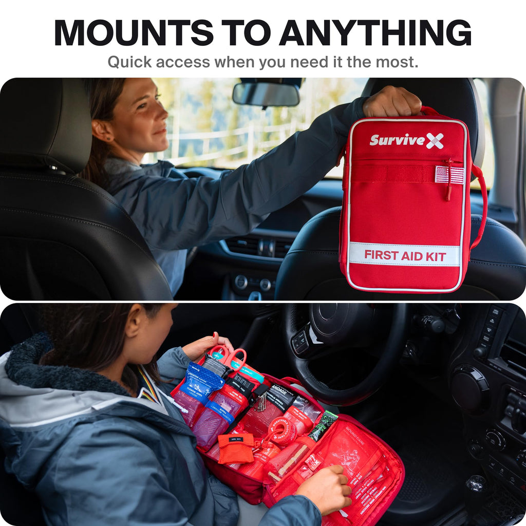 Large First Aid Kit for Car Travel Home and Outdoor Emergency Use