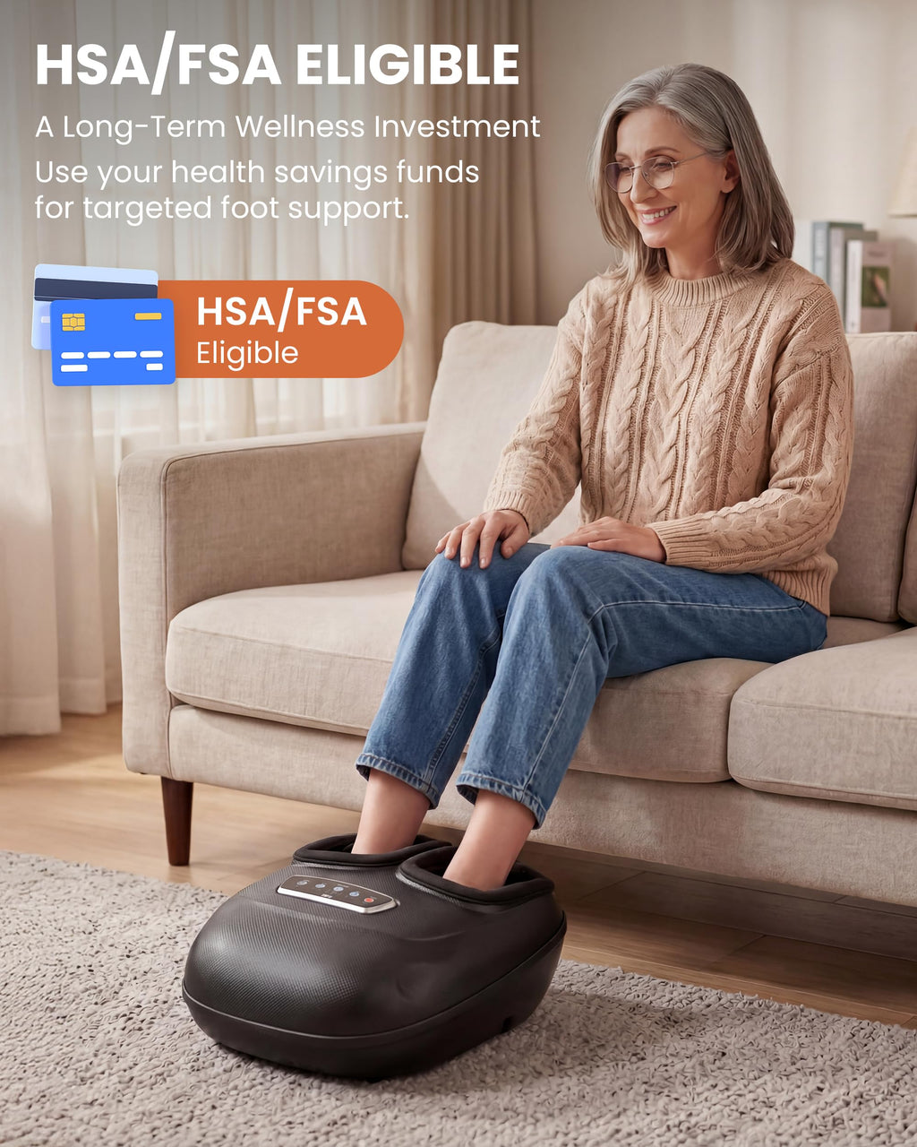Shiatsu Foot Massager for Relaxation and Foot Care