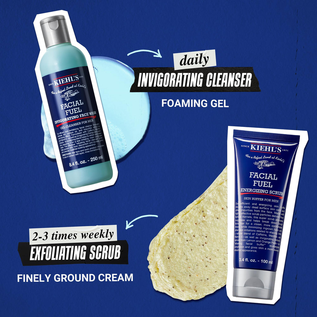 Men's Energizing Face Wash Facial Cleanser for Daily Use