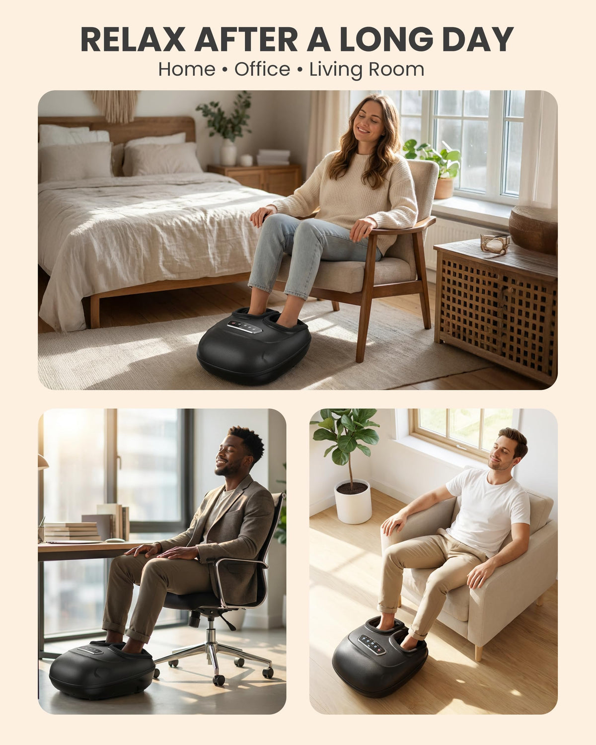 Shiatsu Foot Massager for Relaxation and Foot Care