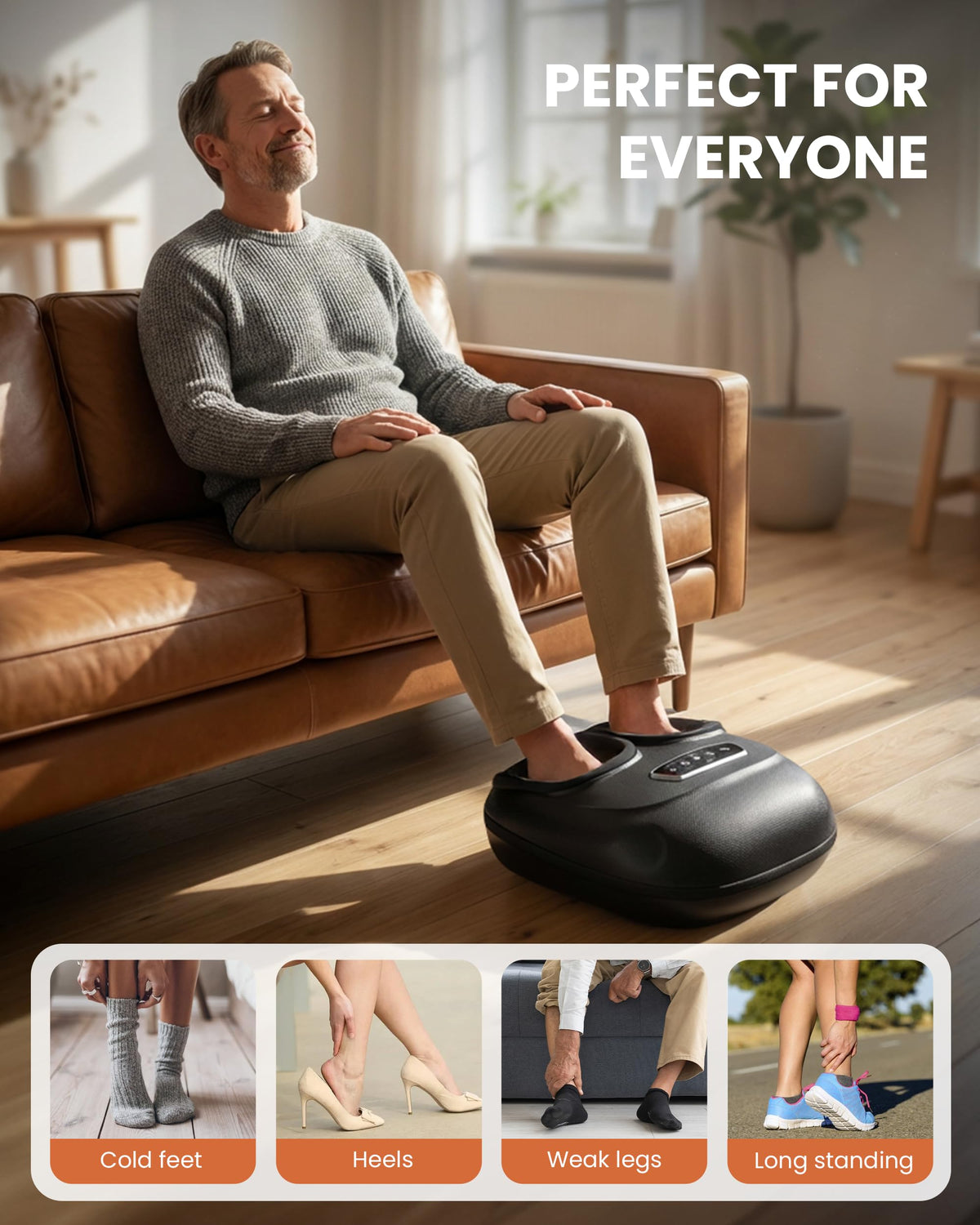 Shiatsu Foot Massager for Relaxation and Foot Care