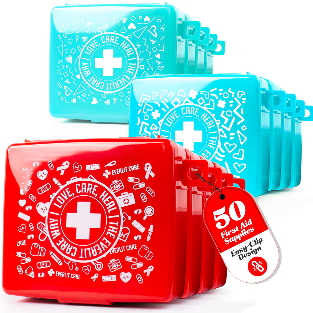 Compact Mini First Aid Kit Portable Wound Care Supplies for Travel and Outdoor Use