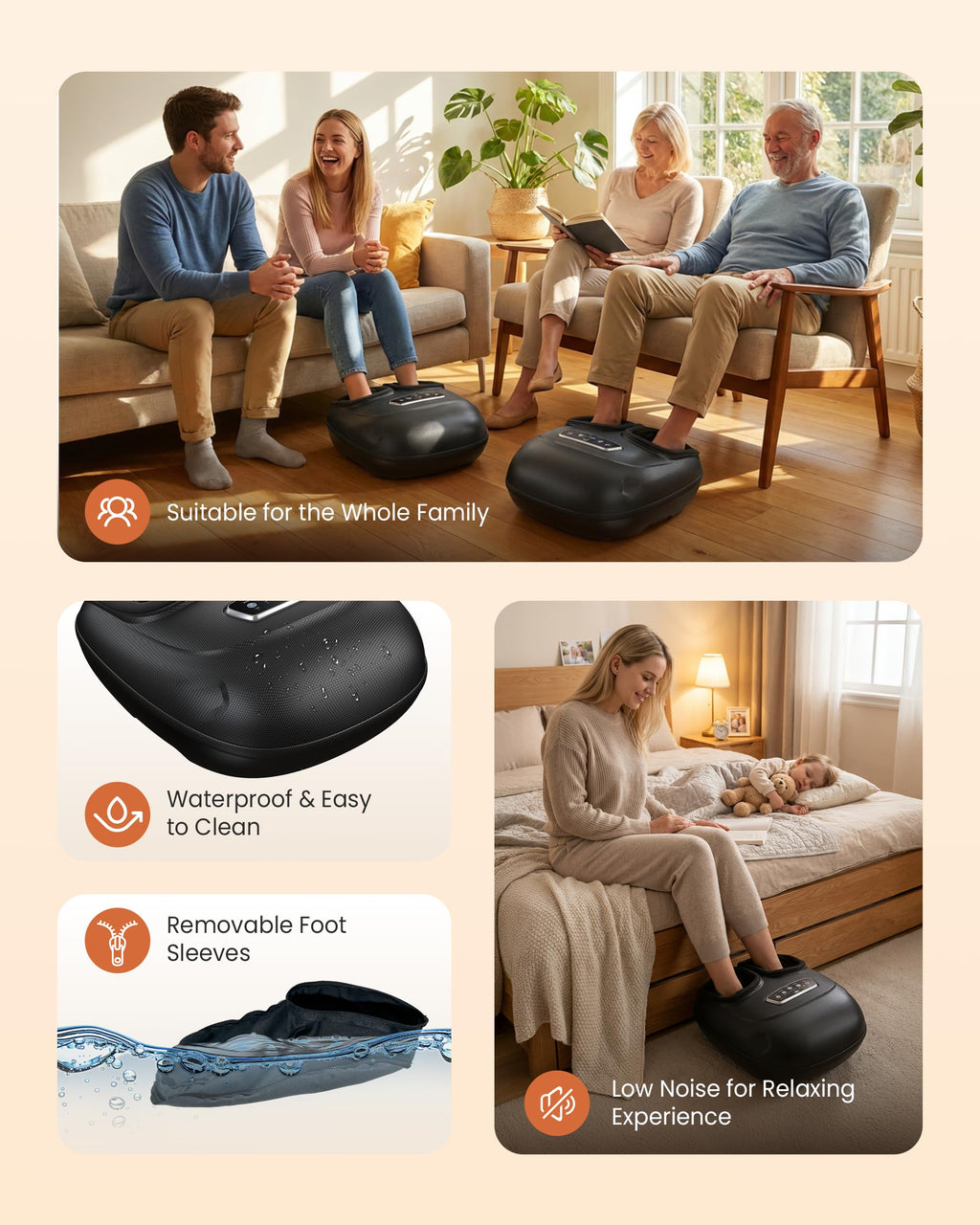 Shiatsu Foot Massager for Relaxation and Foot Care