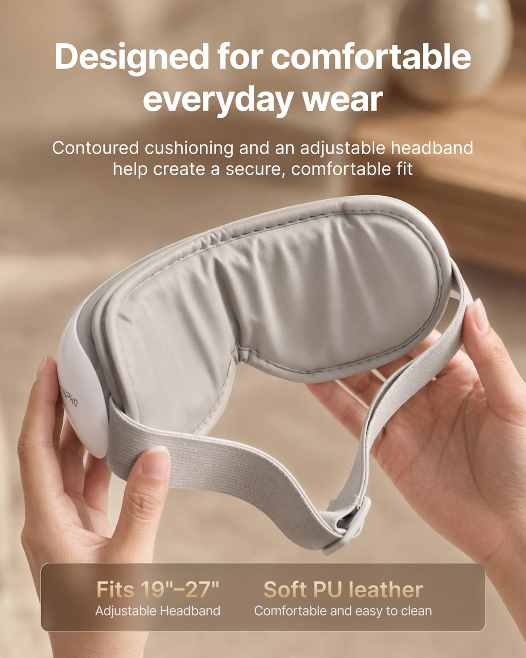 Heated Eye Massager Mask for Relaxation and Eye Care