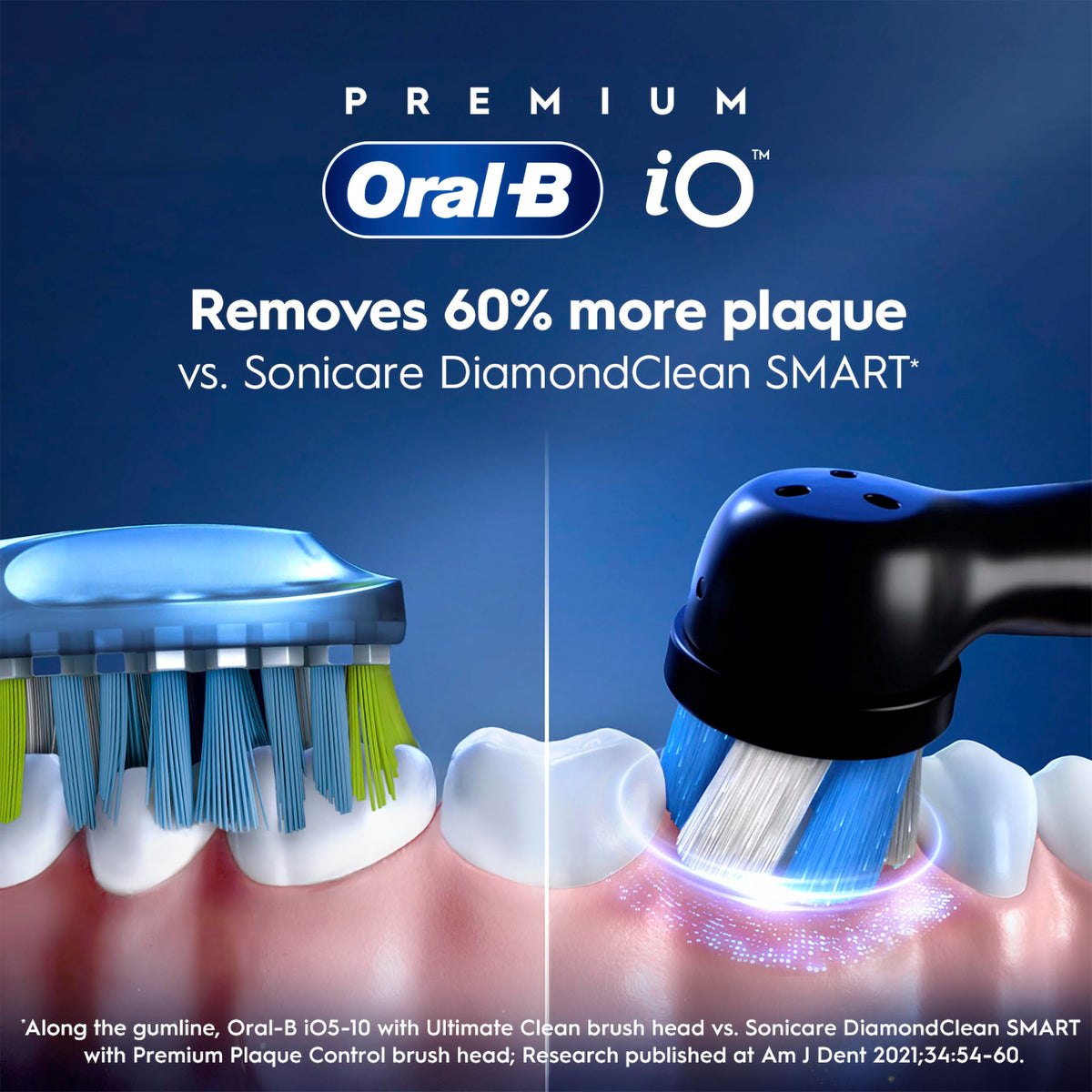 Rechargeable Electric Toothbrush with 3 Brush Heads and Travel Case