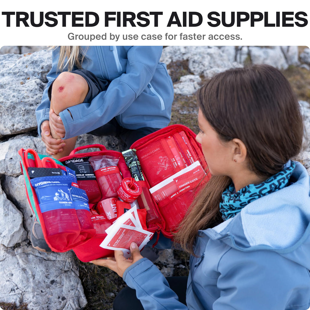Large First Aid Kit for Car Travel Home and Outdoor Emergency Use