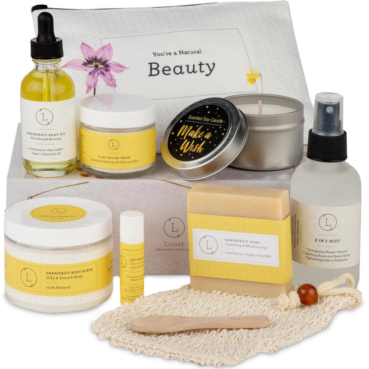 Relaxing Spa Gift Set Natural Bath and Body Care Collection