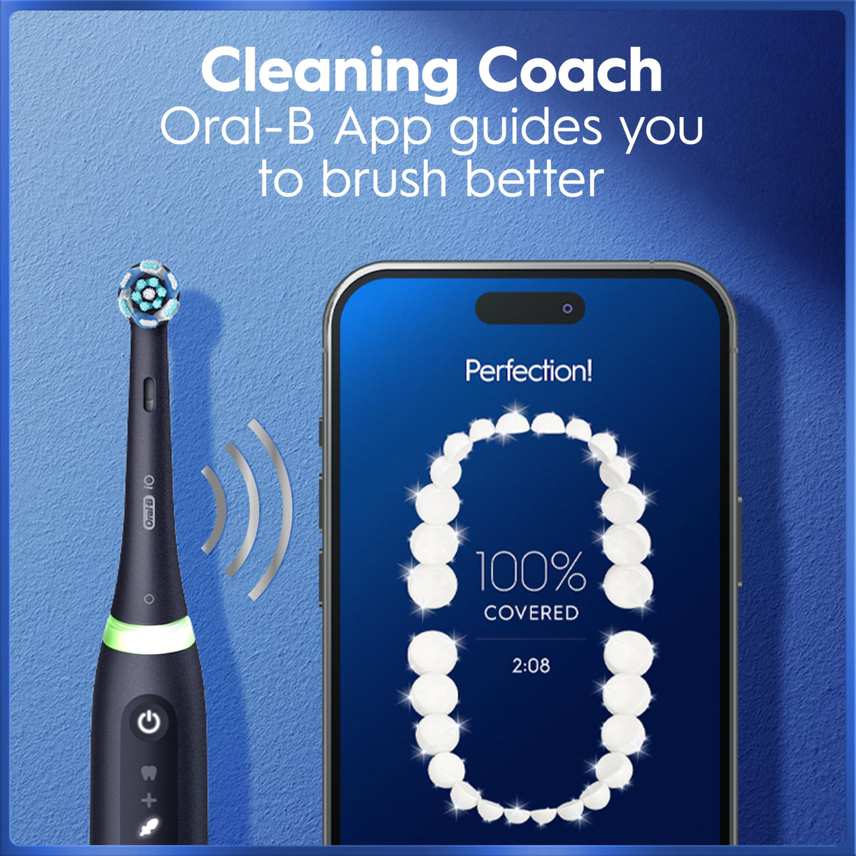 Rechargeable Electric Toothbrush with 3 Brush Heads and Travel Case