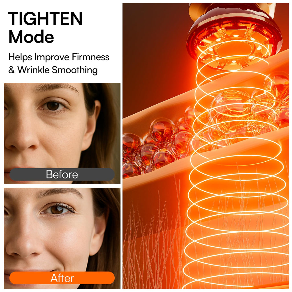 3 in 1 Microcurrent Facial Device Red Light Therapy for Face