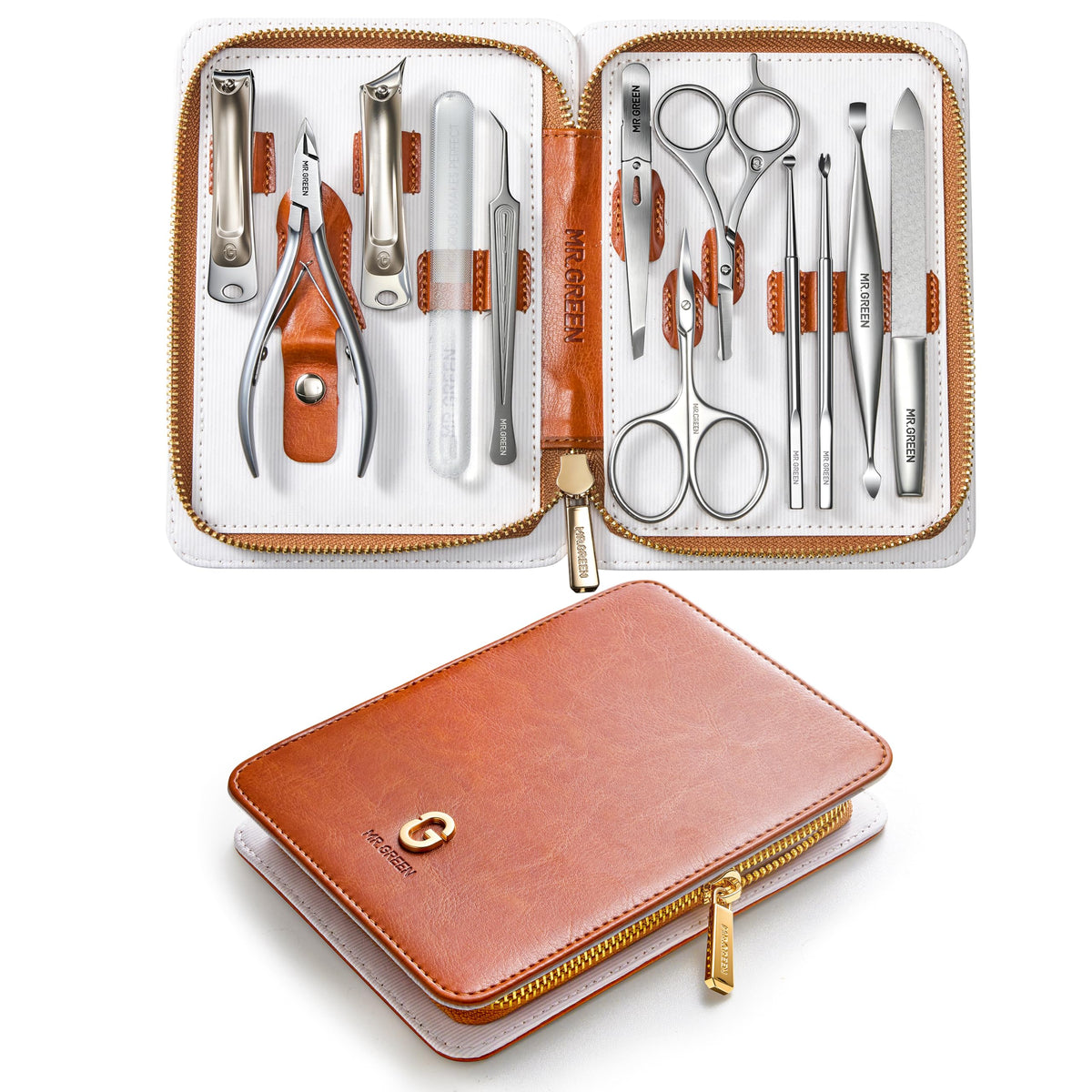 12 in 1 Manicure Set Professional Nail Care Tools with Travel Case